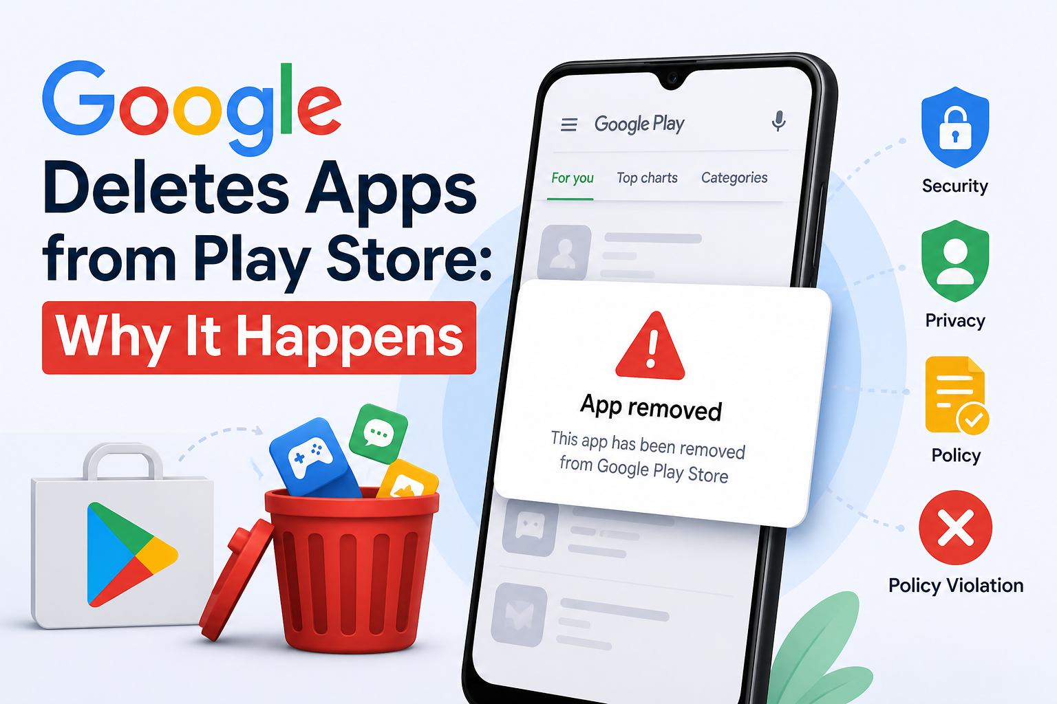 Google Deletes Apps from Play Store: Why It Happens